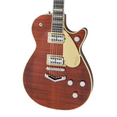 Gretsch G6228FM Players Edition Jet BT with V-Stoptail, Flame Maple, Ebony FB, Bourbon Stain (406) image 6