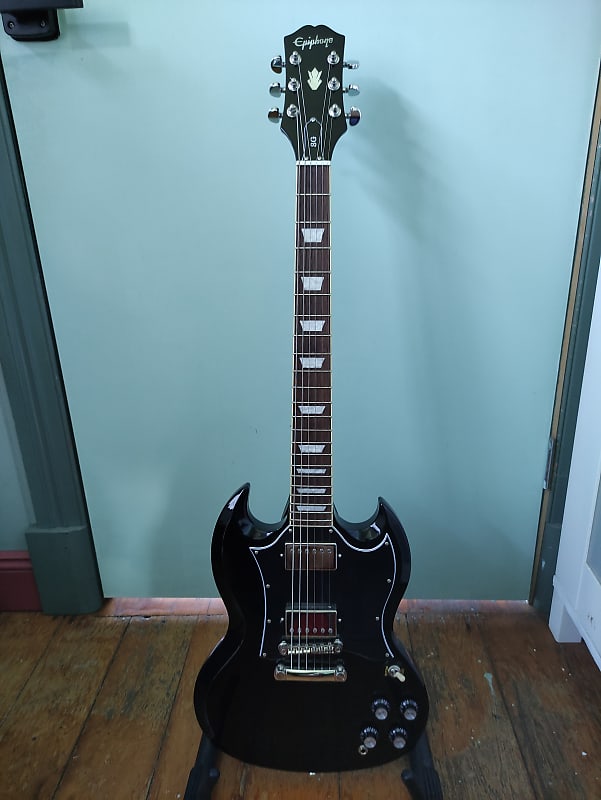 Epiphone SG Standard Ebony Grover tuners Reverb