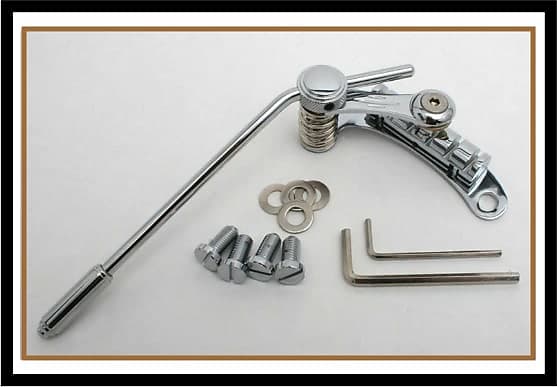 KILLER DEAL! Duesenberg/Goldo Official Les Trem II Chrome & Nashville  Roller Bridge EZ Bolt-On Combo - Fits StopTail Guitars