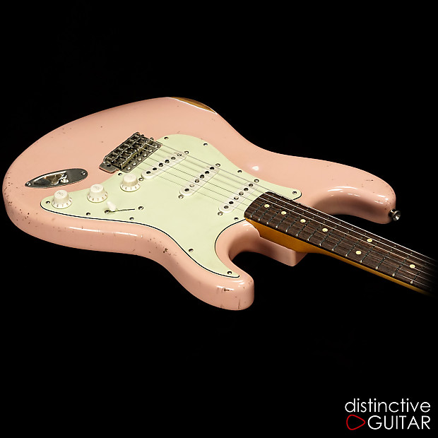 Iconic 62S Vintage Shell Pink Custom Strat Style Relic Guitar