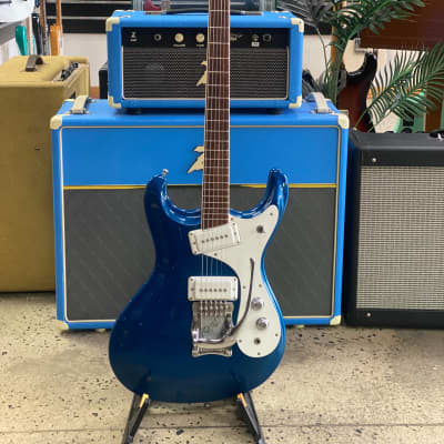 Mosrite Of California EX-65 MIJ Excellent Blue W/case Pre Loved for sale