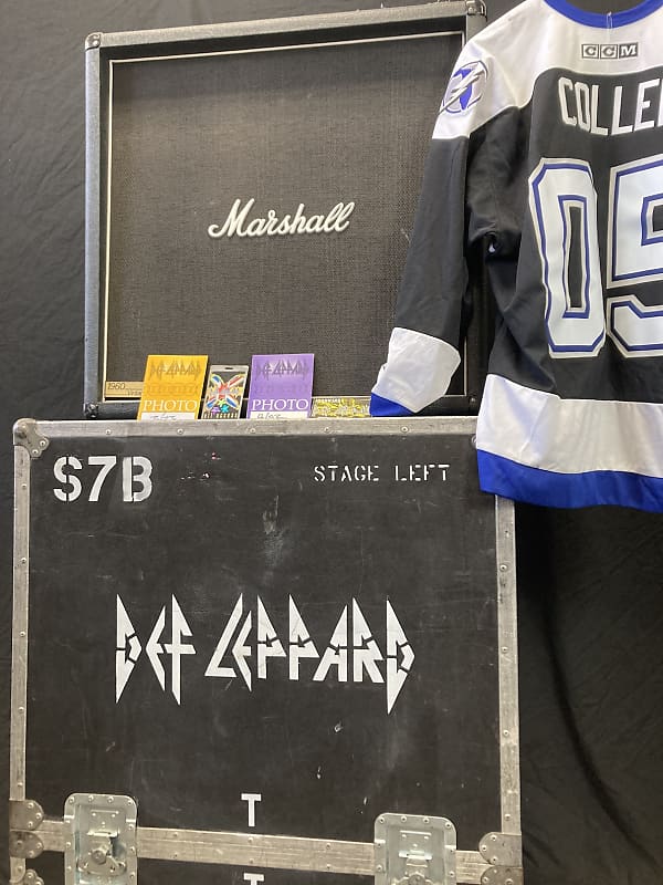 Phil Collen's Def Leppard, Marshall 1960 BV Vintage 4x12" Speaker Cabinet And Flight Case Plus Tour Artifacts!! Authenticated! "S7B", (DL #1028) image 1
