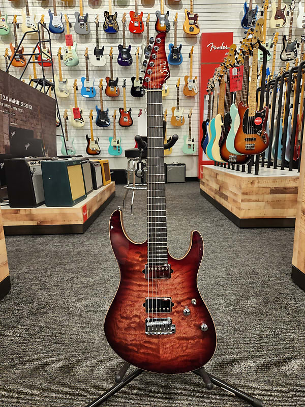 Suhr Custom Modern Magenta Pink Stain