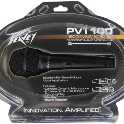 Peavey PVI 100 XLR Dynamic Cardioid Microphone with XLR Cable image 2