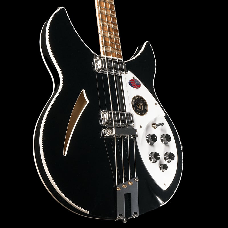 Rickenbacker 4005XC 90th Anniversary Bass Guitar (Jetglo Rickenbacker 4005XC 90th Anniversary Bass Guitar (Jetglo