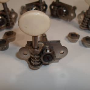 Wartime Martin Waverly Vintage Tuners 1940's set of 7 w/ ferrules image 7