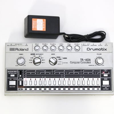 [Overhauled!!]Roland TR-606 Drumatix 1980s - Silver