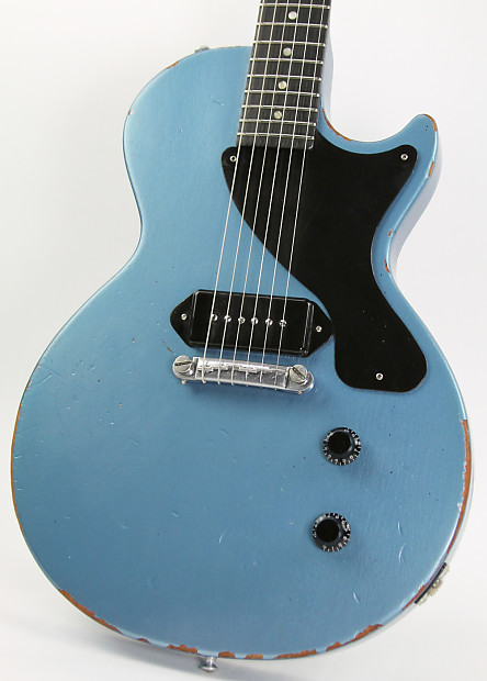 Gibson USA Les Paul junior　relic Gibson Les Paul Junior Relic- Custom Black P90 | Reverb