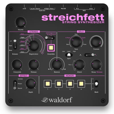 Waldorf Streichfett Polyphonic String Synthesizer Synth