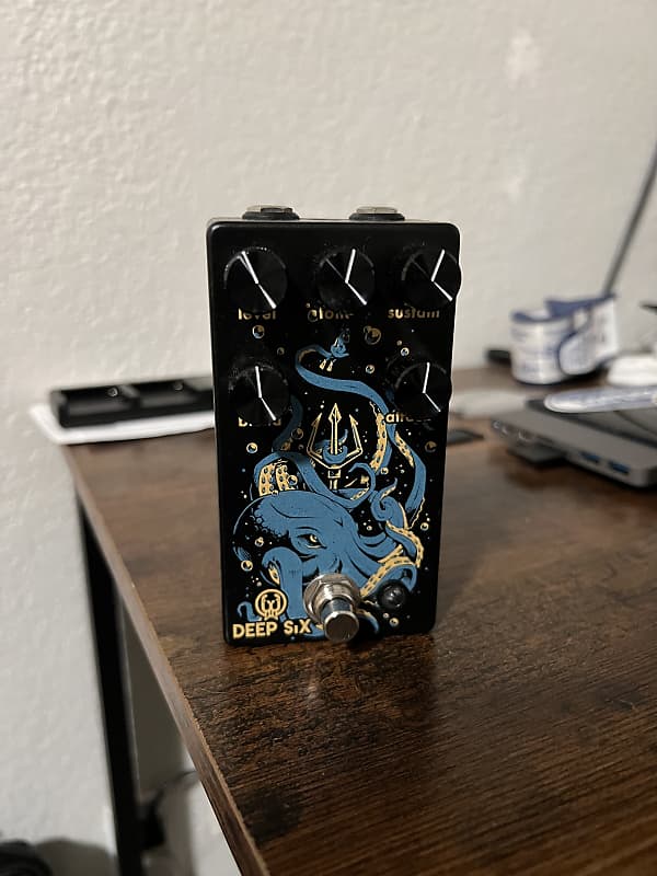 Walrus Audio Deep Six Compressor V3 Limited Edition - Guitar Center 2019 - Black / Blue Octopus image 1