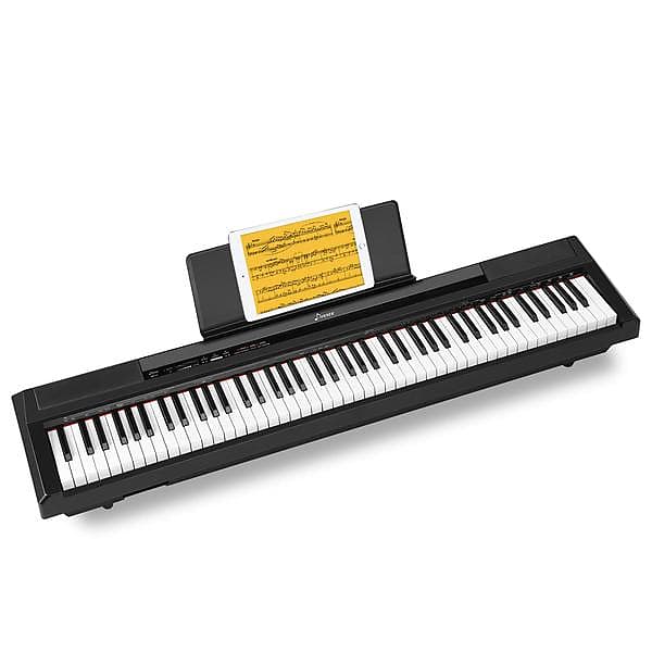 Donner DEP-10 Beginner Digital Piano, 88 Key Full-Size Semi-Weighted  Keyboard, Portable Electric Piano with Sustain Pedal, Power Supply :  : Musical Instruments