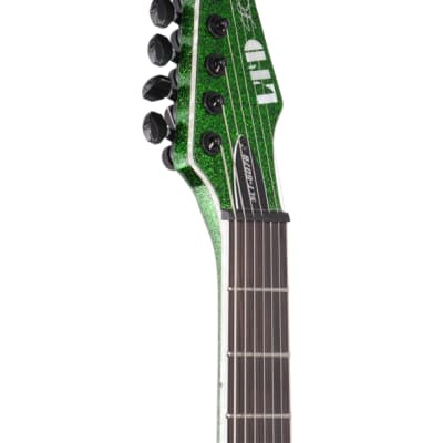 ESP LTD Stephen Carpenter SC607B Guitar with Case Green Sparkle image 4