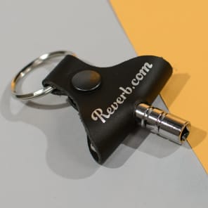Reverb Drum Key Leather Keychain image 3