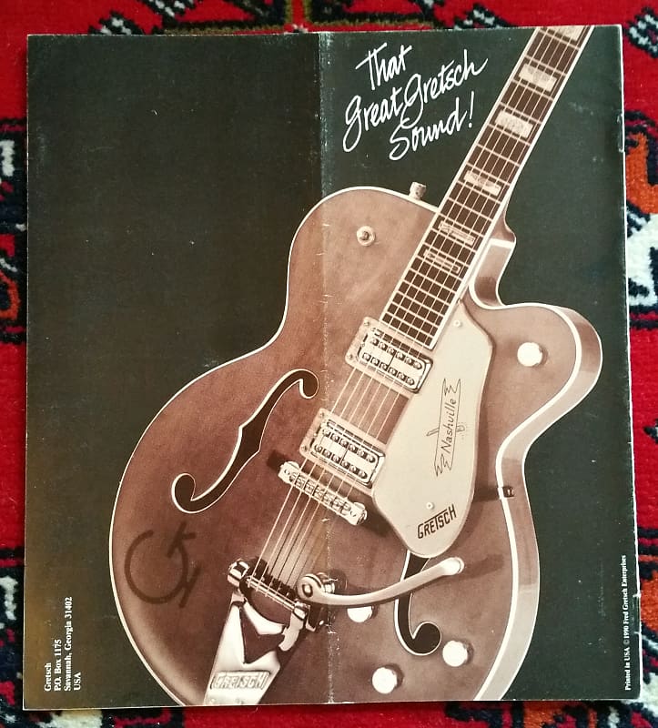 Gretsch Guitar Catalog 1990 Reverb