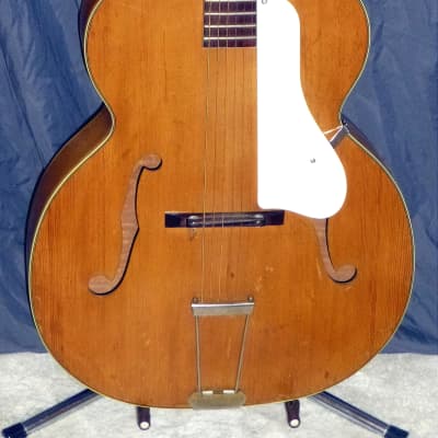 Vintage 1958 KAY K40 Honey Blond Curly Maple 17" F Hole Archtop Acoustic Plays Easy Sounds Great Beautiful With Deluxe Case image 22