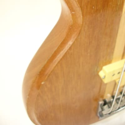 70's Vintage S. D. Curlee 4-String Bass Guitar, Natural w/ Case image 5