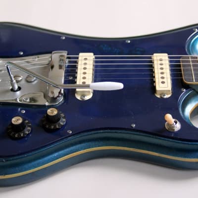 1967 Guyatone LG-350T Sharp 5 stratocaster - Blue image 5