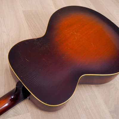 1940s Regal Vintage Archtop Acoustic Guitar, Spruce & Mahogany, USA-Made w/ Case image 14