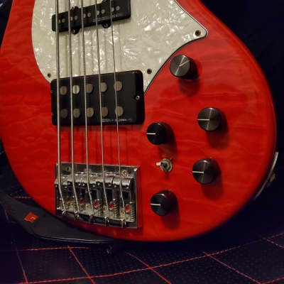 ESP Edwards E-T-170BD Fiesta Red Tetsuya Bardic Bass - L'arc en Ciel