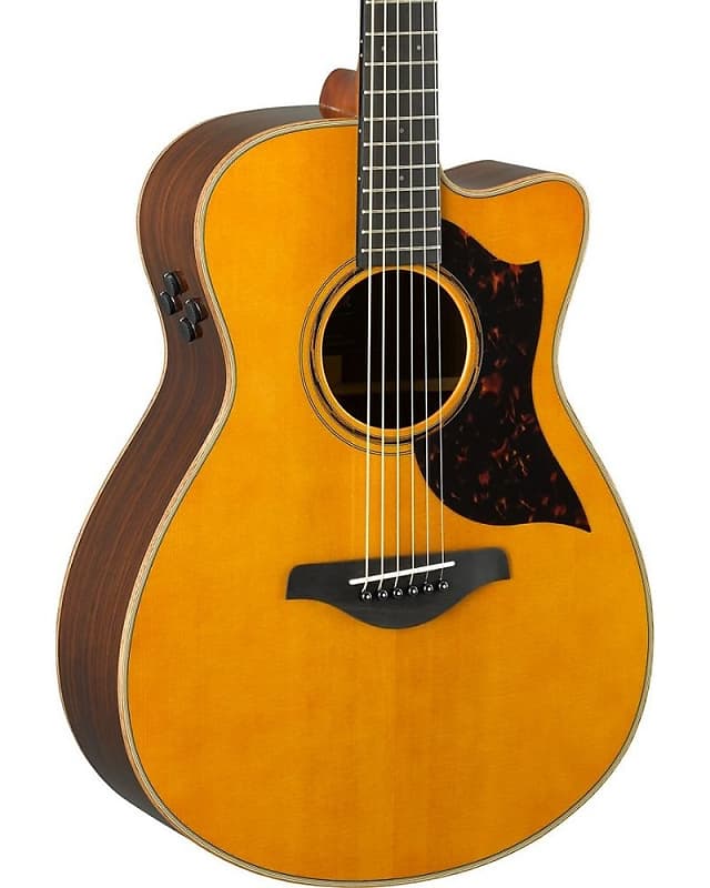 Pre Owned Yamaha AC3R ARE Concert Cutaway Acoustic-Electric - Vintage Natural image 1