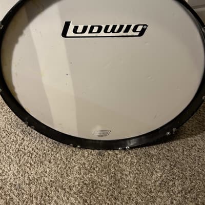 Ludwig 10" x 26" Scotch Marching Bass Drum 60s - White Marine Pearl image 7