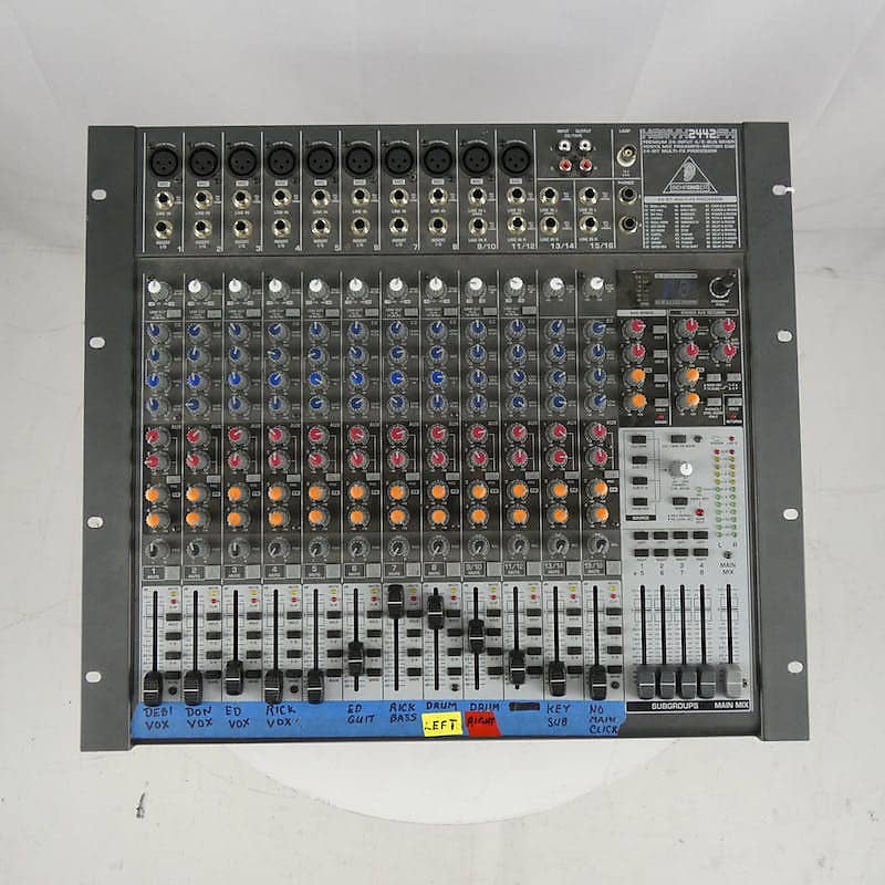 Used Behringer XENYX 2442FX MIXER Mixers Reverb