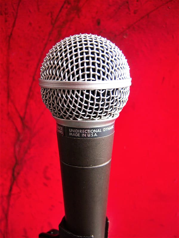 Vintage Shure SM58 1970's dynamic cardioid microphone Grey Vintage Shure SM58 1970's dynamic cardioid microphone Grey