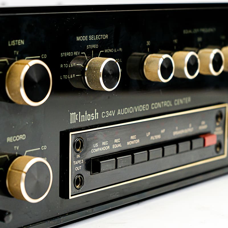 McIntosh C 34V Stereo Solid State Preamp and Video Switch | Reverb