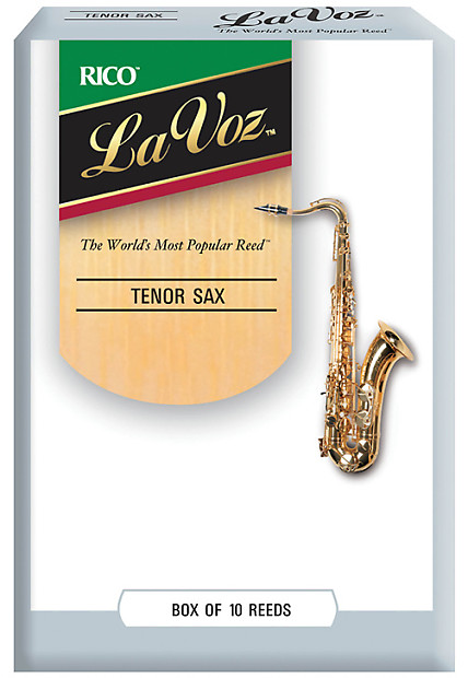 La Voz Tenor Saxophone Reeds, Strength Medium-Hard, 10-pack image 1