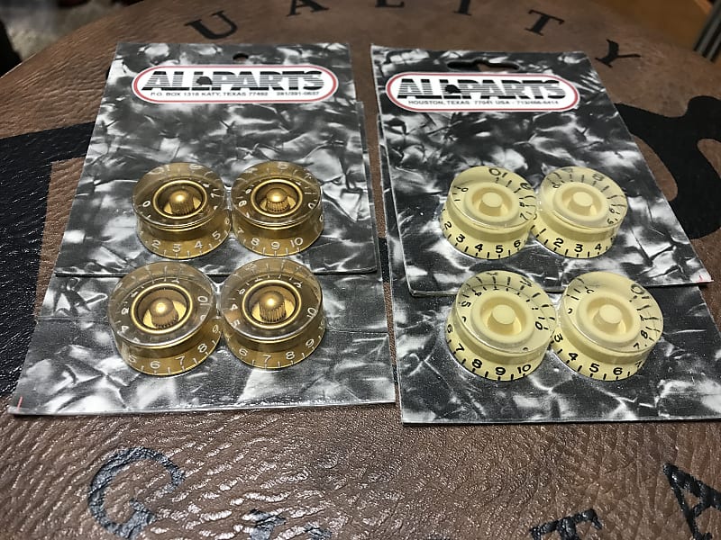 Gold speed knobs Cream speed knobs Reverb