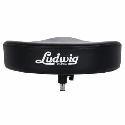 Ludwig LP50TH Pro Series Saddle Drum Throne, Black image 4
