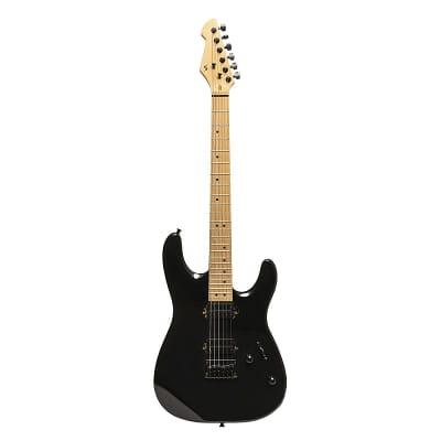 Stagg Metal Series Electric Guitar - Black - SEM-TWO H BK image 4