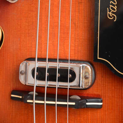 Heinz Seifert Favorit Teardrop – 1950s Migma German Vintage Archtop Semi Hollow Bass Guitar / Gitarre image 8