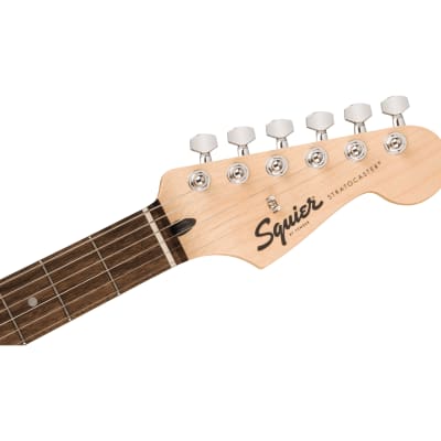 Squier Sonic Stratocaster HT H Guitar, Laurel Fingerboard, Black Pickguard, Black image 5