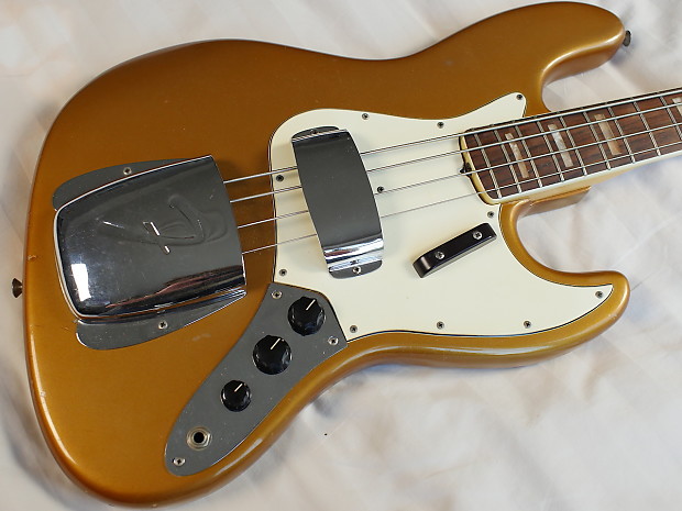 Fender jazz bass firemist best sale gold
