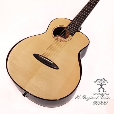 aNueNue M200 all Solid Moon Spruce & Indian Rosewood 36' Travel size Guitar acoustic image 3