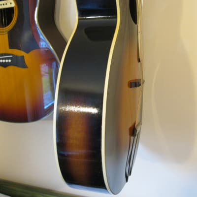 Kay Marveltone  Vintage c.1940 Chicago USA Sunburst Spruce & Maple Oval Soundhole Archtop Guitar. image 4