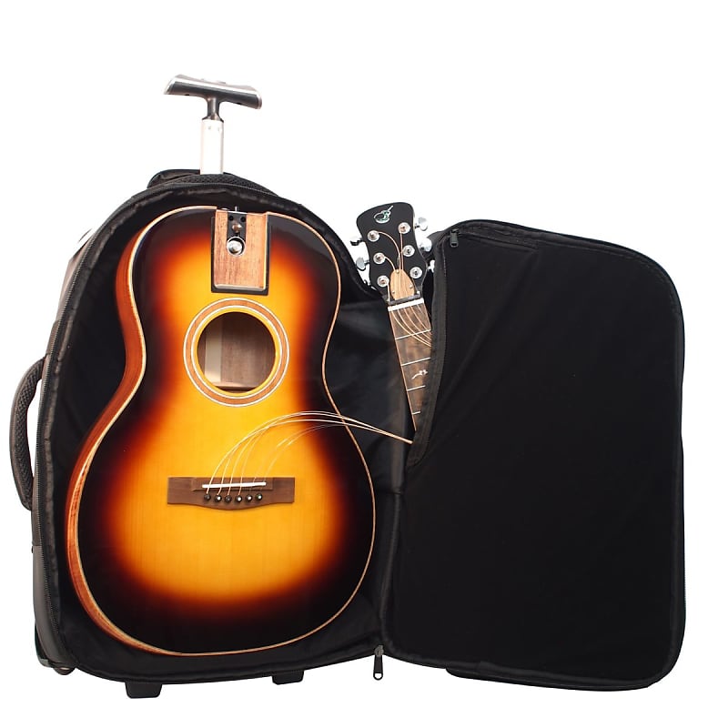 Journey Instruments FP412B Collapsible Parlor Guitar - Burst, Solid Sitka & African Mahogany image 1