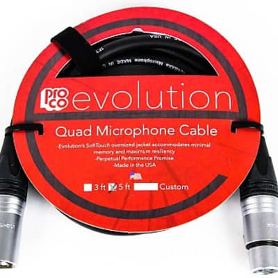 Pro Co Evolution EVLMCN-5 5 ft Mic Cable *Free Shipping in the USA* image 1
