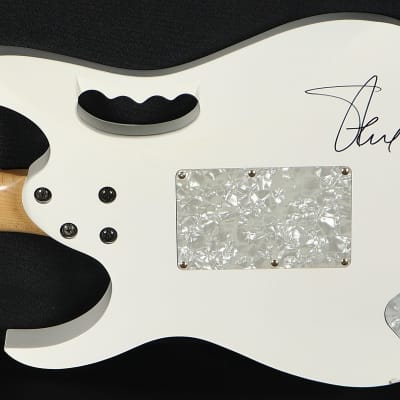 Ibanez Steve Vai Owned/Signed JEM JEM7V-WH White Electric Guitar w/ OHSC LI Practice Guitar image 8