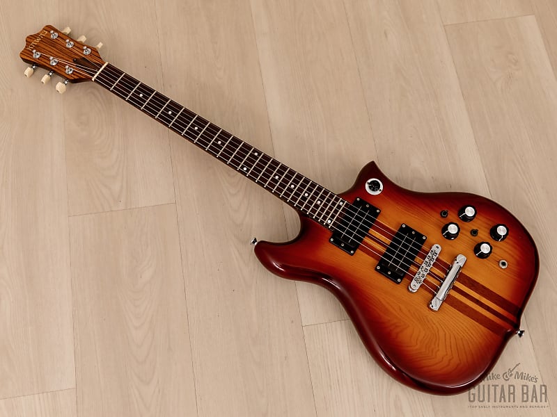 1980s Kawai F-III Vintage Neck Through Guitar Sunburst w