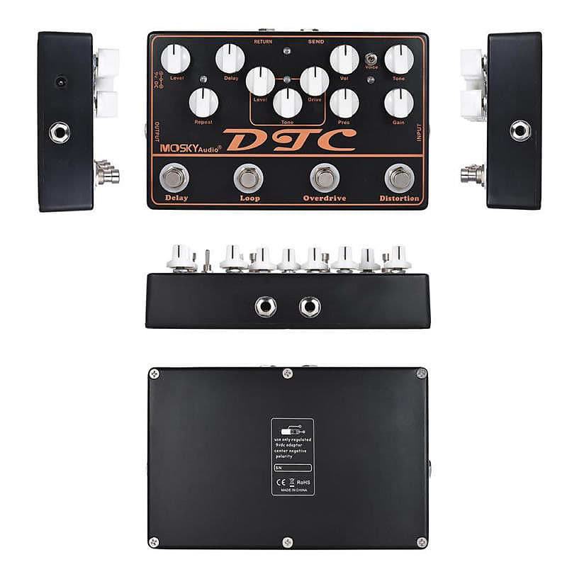 mosky audio DTC アナログマルチエフェクター Mosky DTC Analog Multi-function Guitar Effect Pedal features
