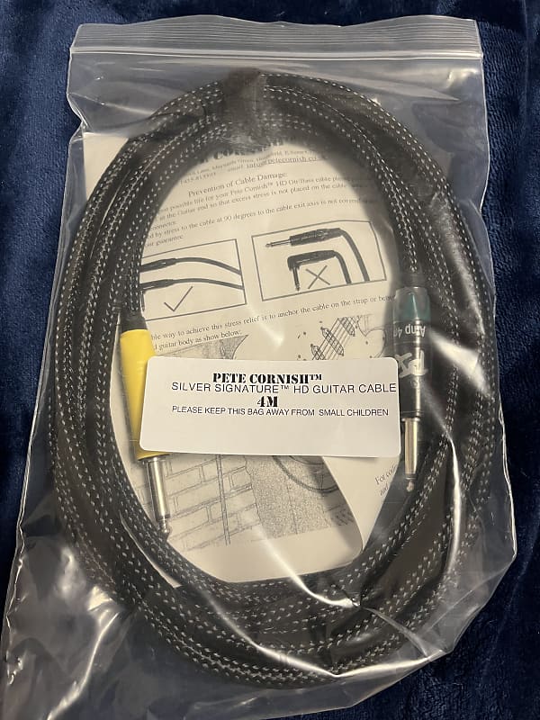 ケーブル・シールド Pete Cornish SILVER SIGNATURE used】PETE CORNISH / SILVER SIGNATURE HD GTR./BASS CABLES 3M