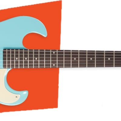 Silvertone Guitars Model 1449 Light Blue image 1