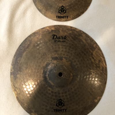 Excellent condition Trinity Dark Cymbal Pack w/ bag & sound clip image 9
