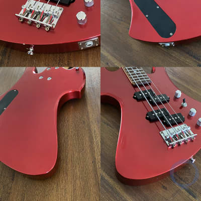 BC Rich Mockingbird Bass, Candy Apple Red, 2000s image 5