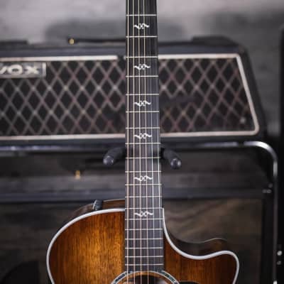 Taylor 424ce Special Edition Walnut Grand Auditorium Acoustic/Electric Guitar - Shaded Edge Burst with Hardshell Case image 4