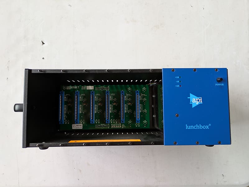 API 500-6B HC Lunchbox 6-Slot Powered 500 Series Frame 2011 - Present - Black imagen 1