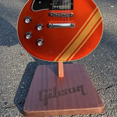 Gibson *MOD* Les Paul Standard '50s Left Handed 2021  Lefty Burnt Orange / Gold Racing Stripe image 24