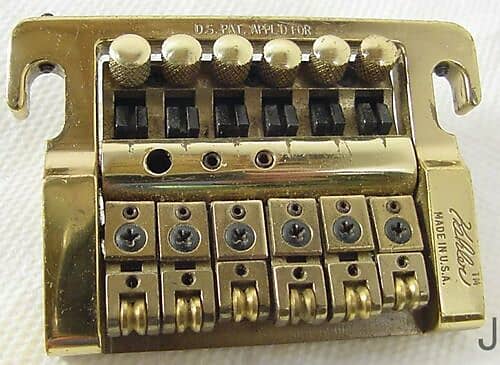 Kahler 2200 Tremolo Bridge Vibrato Stud Mount Gold Brass Pat